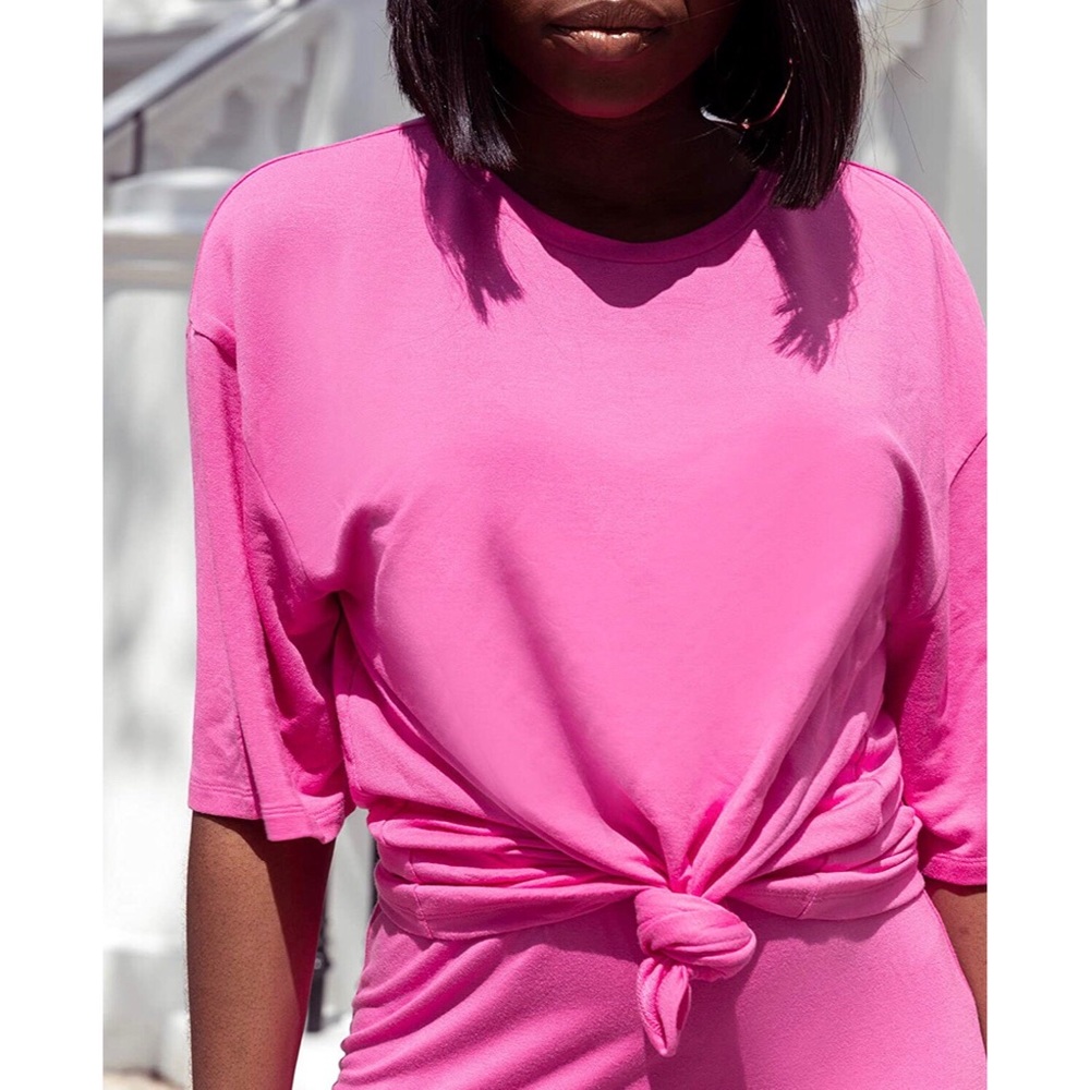 The Drop- Magenta‎ Oversized Short-Sleeve T-Shirt